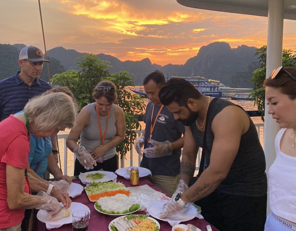 Cooking class on cruise